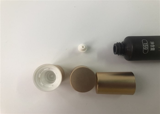 Brown pearl eye cream 1 color silk-screen hot stamping gold with double sets of high cap 15g