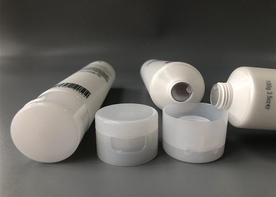 White Pearl Empty Cosmetic Tubes 100g 2 Color Silk Screen Printing
