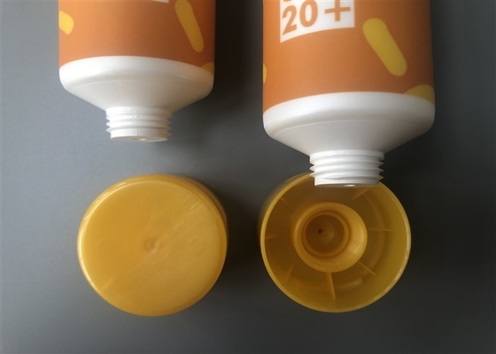 Dia 35mm Plastic Cosmetic Tubes 4c Offset Print With Flip Top Cap 75ml