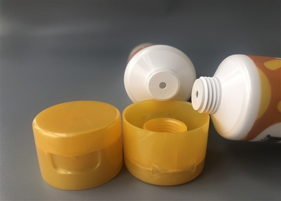 Dia 35mm Plastic Cosmetic Tubes 4c Offset Print With Flip Top Cap 75ml