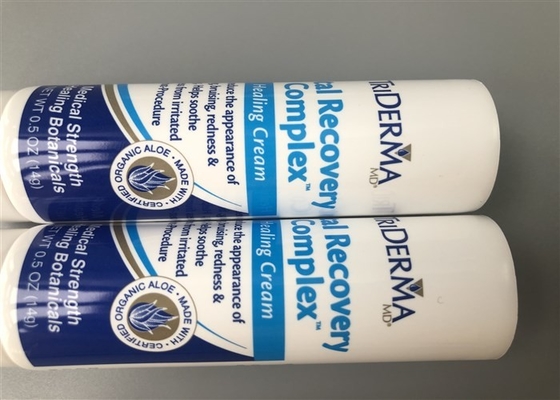 Healing Cream Tube Packaging Dia 25 White Tube 4c Offset Printing With Flip Top Cap