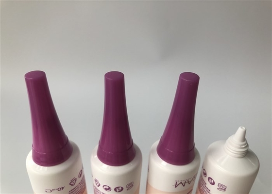 Pink Trumpet Cap Plastic Cosmetic Tubes Diameter 22mm Matt Vanish Offset Printing 30ml Silicon Cream