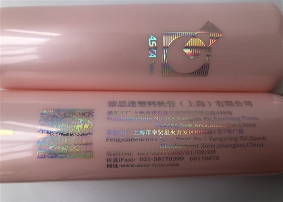 Pink Pearl 5 Layer Empty Cosmetic Tubes With Different Types Of Acrylic Caps